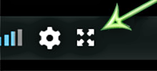 Vimeo full screen icon